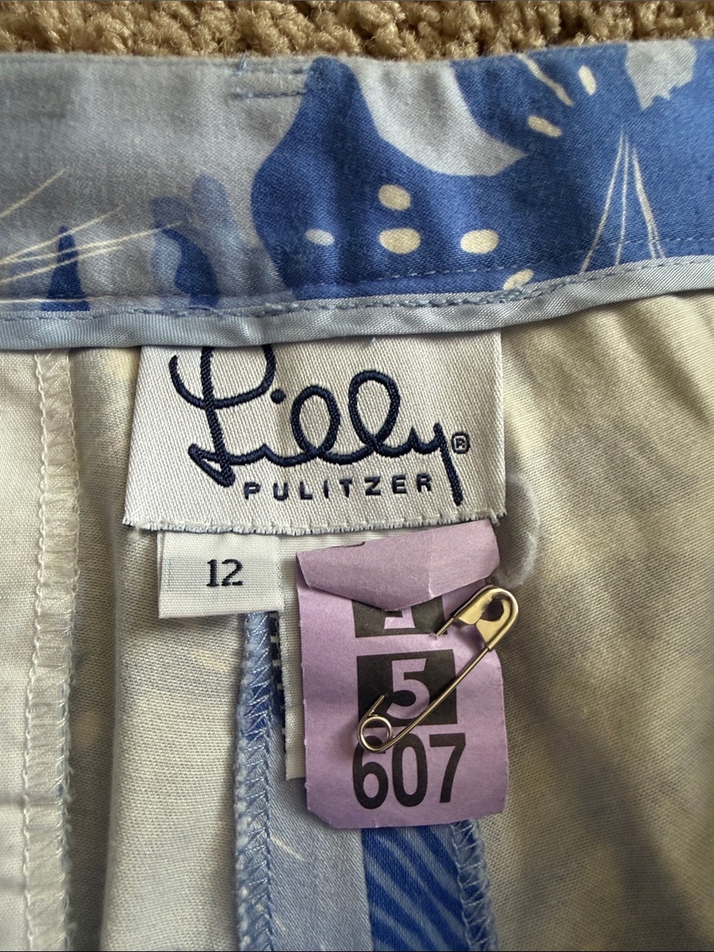 Lilly Pulitzer size 12 flat front pants
